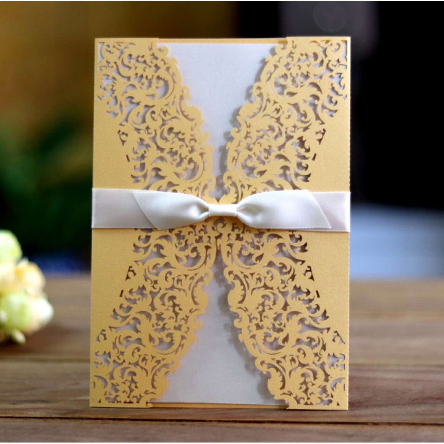 Holiday Greeting Card Laser Cut Invitation Wedding Decoration Customization